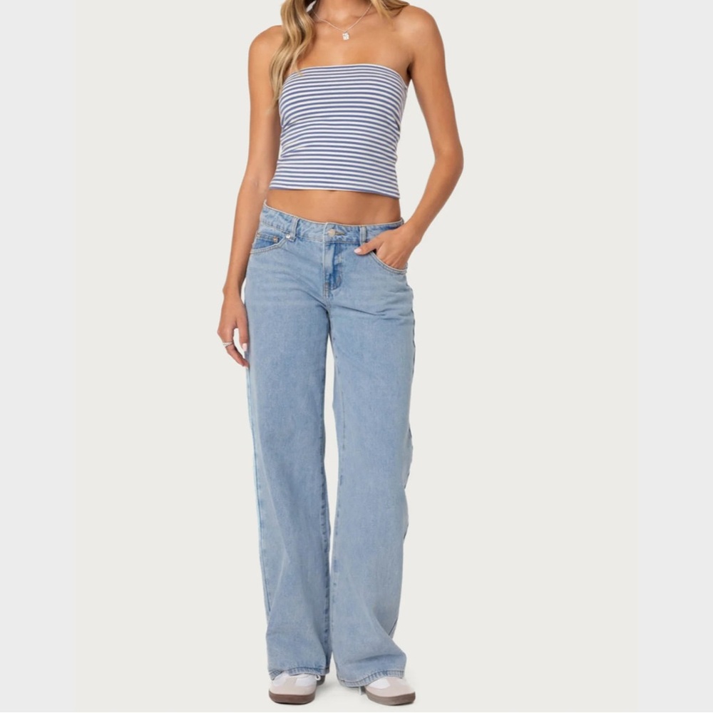 Edikted Raelynn Washed Low Rise Jean